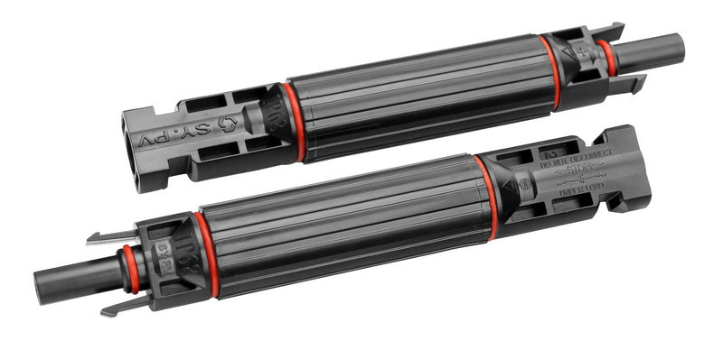PVconnectorpro SY-CF4A 1000V DC solar fuse connector with male and female MC4 interface and internal fuse compartment for PV string safety
