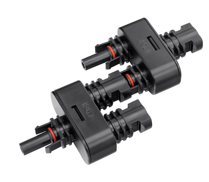 IP67 waterproof PV connector by PVconnectorpro for solar panel wiring, compatible with 2.5mm-6.0mm cables, 30A DC rated.