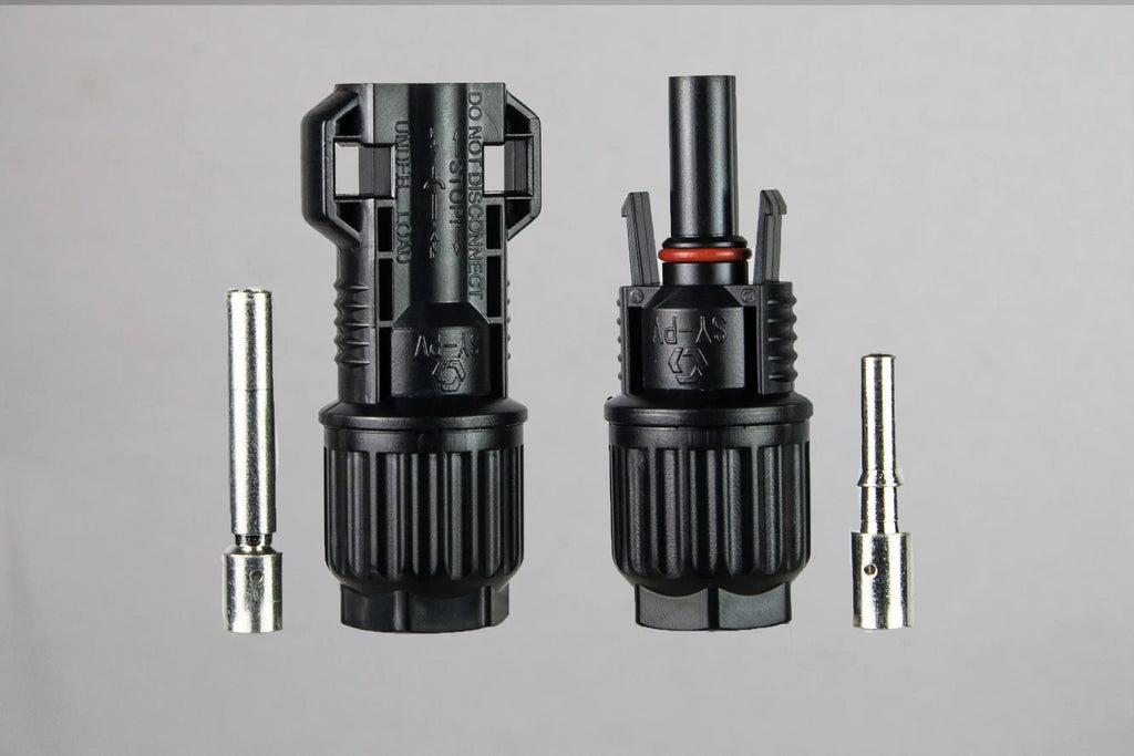 C4E 1000V DC solar photovoltaic connector by PVconnectorpro, TUV & UL certified, waterproof IP68, for 2.5-6.0mm² cables, 20A-30A.