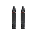 IP68 waterproof fuse connector for solar PV systems, 1000V DC in-line fuse holder, compatible with MC4 connectors for outdoor use.