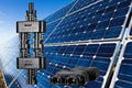 IP67 waterproof PVconnectorpro solar connector with dual-head design for high-current DC power in photovoltaic panel wiring.