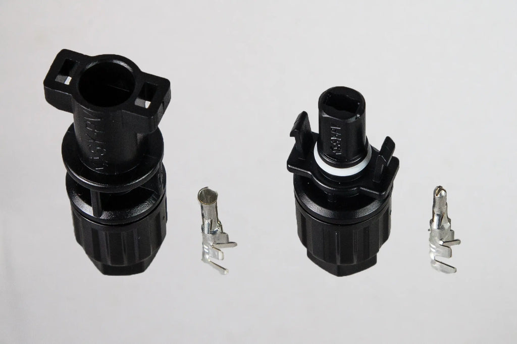 PVconnectorpro CC2A miniature solar photovoltaic connector with metal contacts, tin-plated copper pins, waterproof IP67, for 0.75-2.5mm² cables